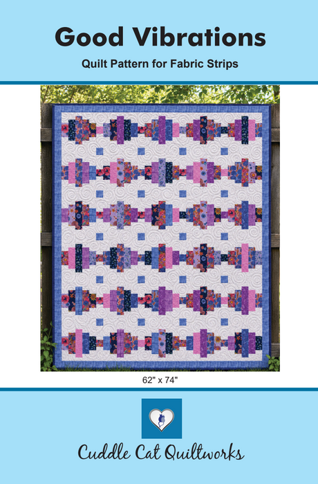 Good Vibrations Downloadable Pattern by Cuddle Cat Quiltworks