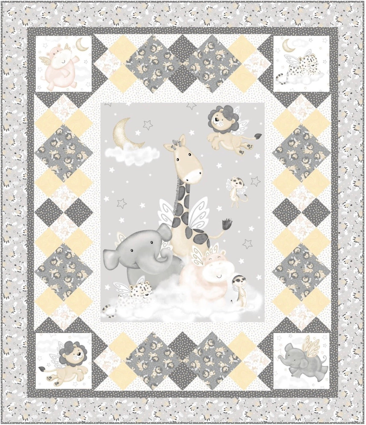 Goodnight Jungle Downloadable Pattern by Pine Tree Country Quilts