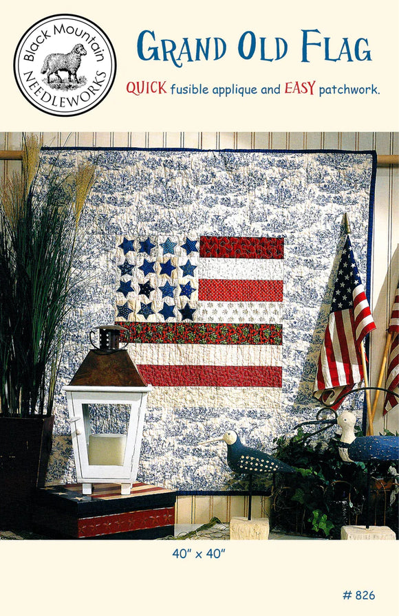 Grand Old Flag Quilt Pattern by Black Mountain Needleworks