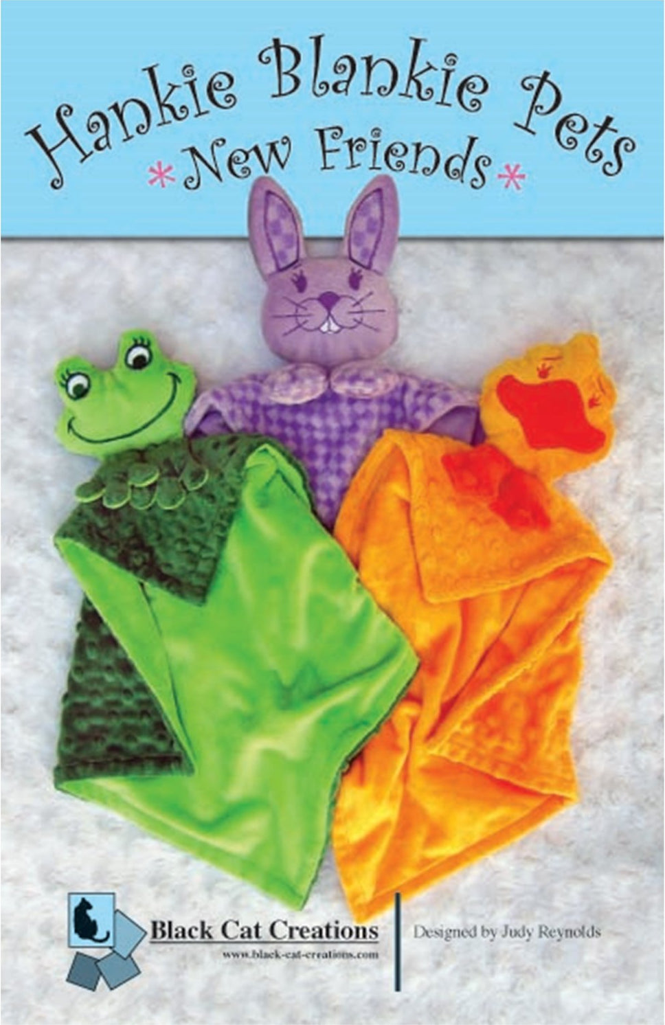 Hankie Blankie Pets New Friends Downloadable Pattern by Black Cat Creations