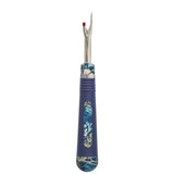 Soft Grip Seam Ripper Blue Floral by Hobby Gift USA
