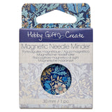 Back of the Magnetic Needle Minder Blue Floral by Hobby Gift USA