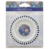 Back of the Plastic Head Pins on Wheel Blue 40ct by Hobby Gift USA