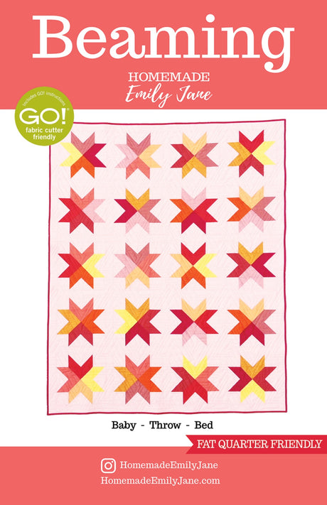 Beaming Quilt Pattern by Homemade Emily Jane