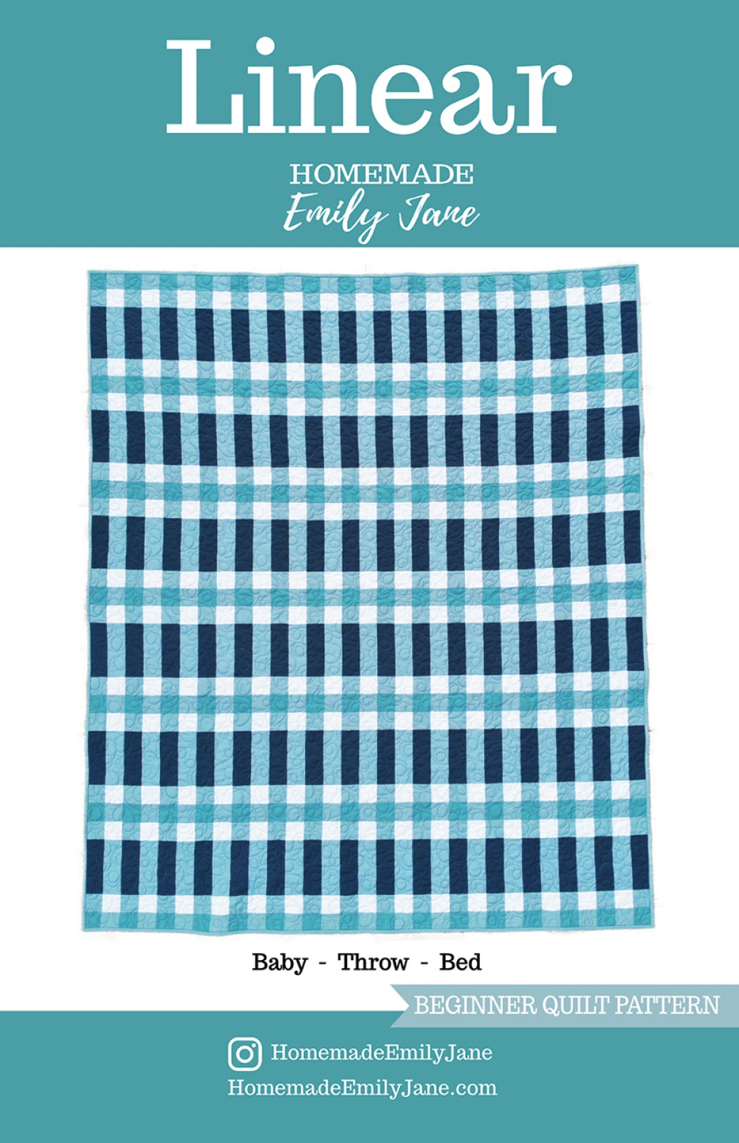 Linear Quilt Pattern by Homemade Emily Jane