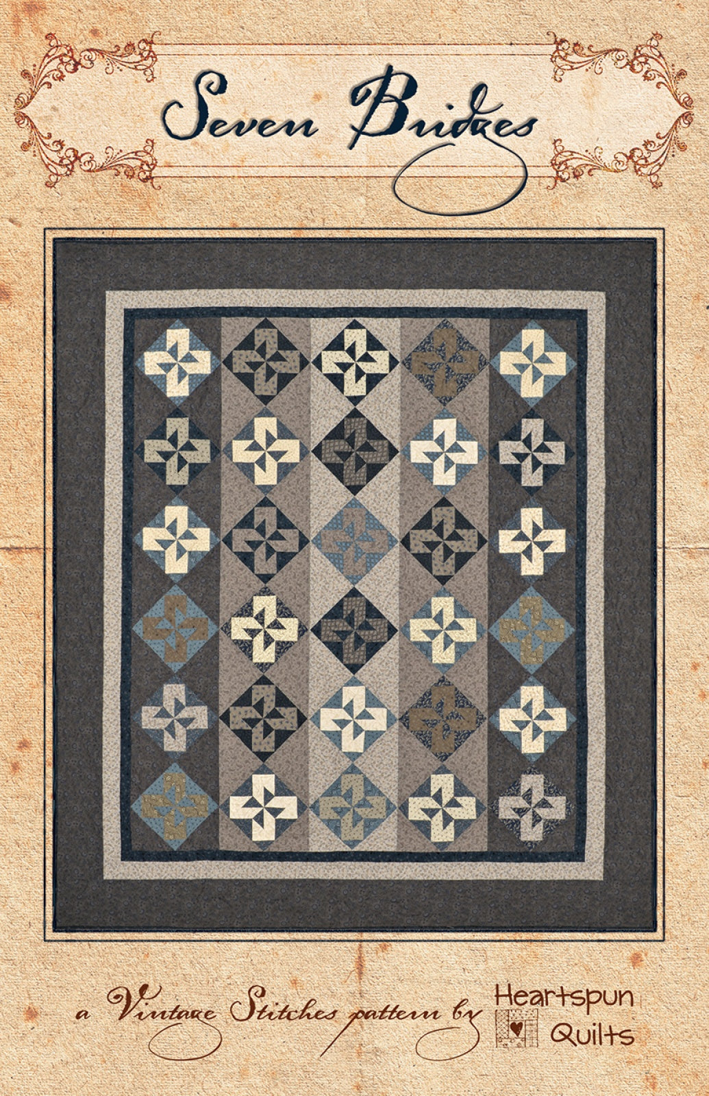 Seven Bridges Quilt Pattern by Heartspun Quilts
