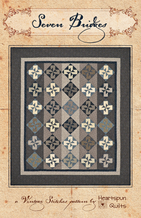 Seven Bridges Quilt Pattern by Heartspun Quilts