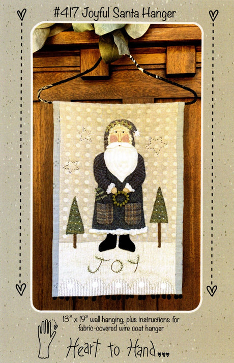 Joyful Santa Hanger Pattern by Heart To Hand