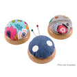 Wooden Base Fabric Pincushion by HTL Limited