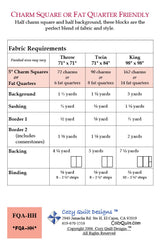 Back of the Half and Half Downloadable Pattern by Cozy Quilt Designs