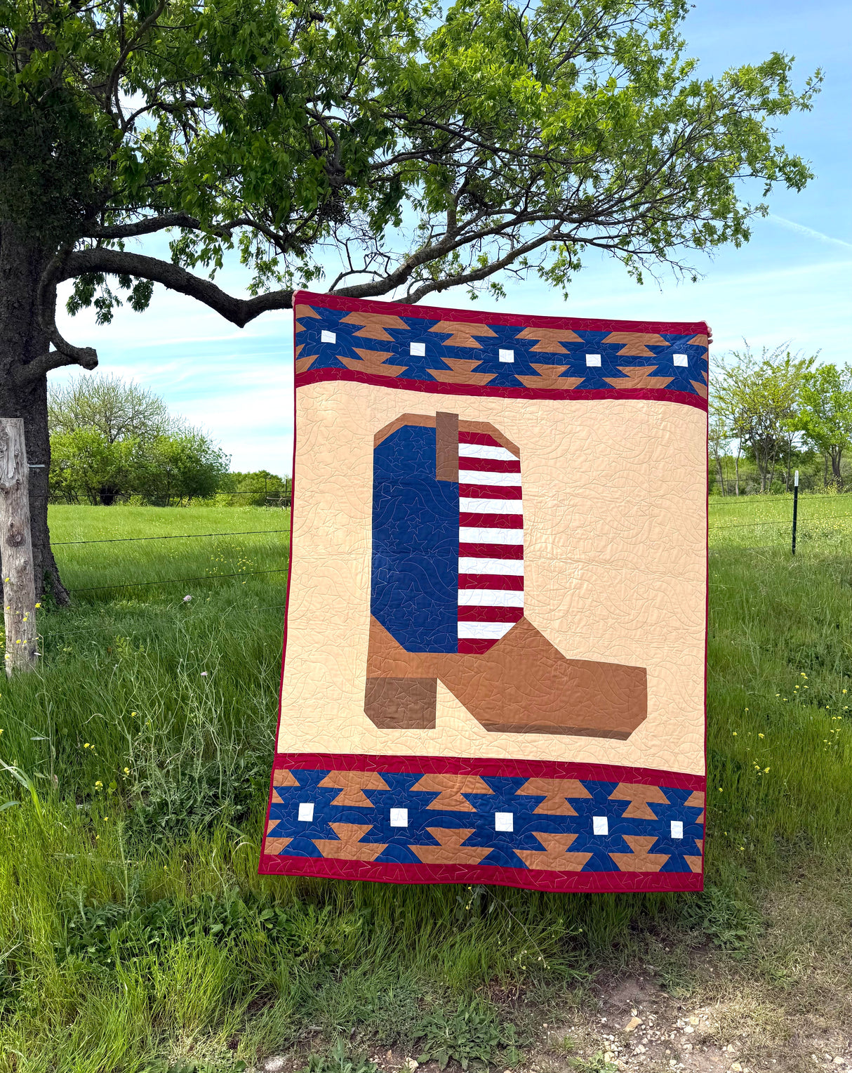 Heartland Boot Downloadable Pattern by Quiltin' Crazy