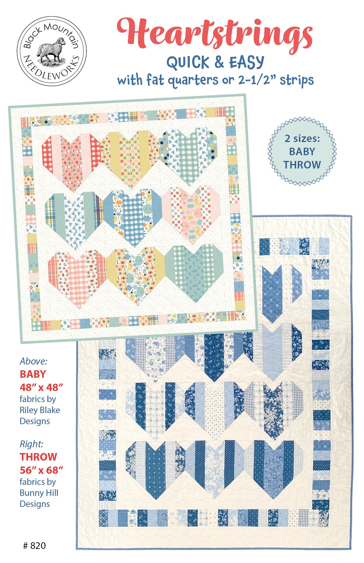 Heartstrings Quilt Pattern by Black Mountain Needleworks