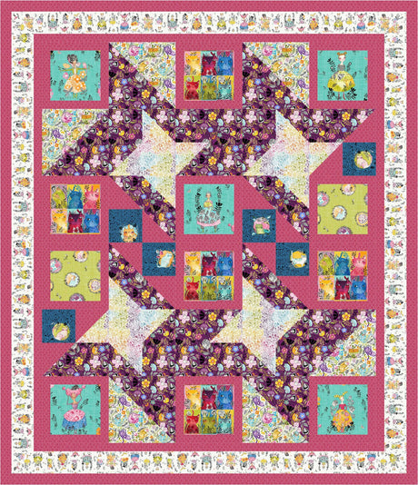 Here Kitty Quilt Pattern by Quilters Clinic