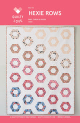 Hexie Rows Quilt Pattern by Quilty Love