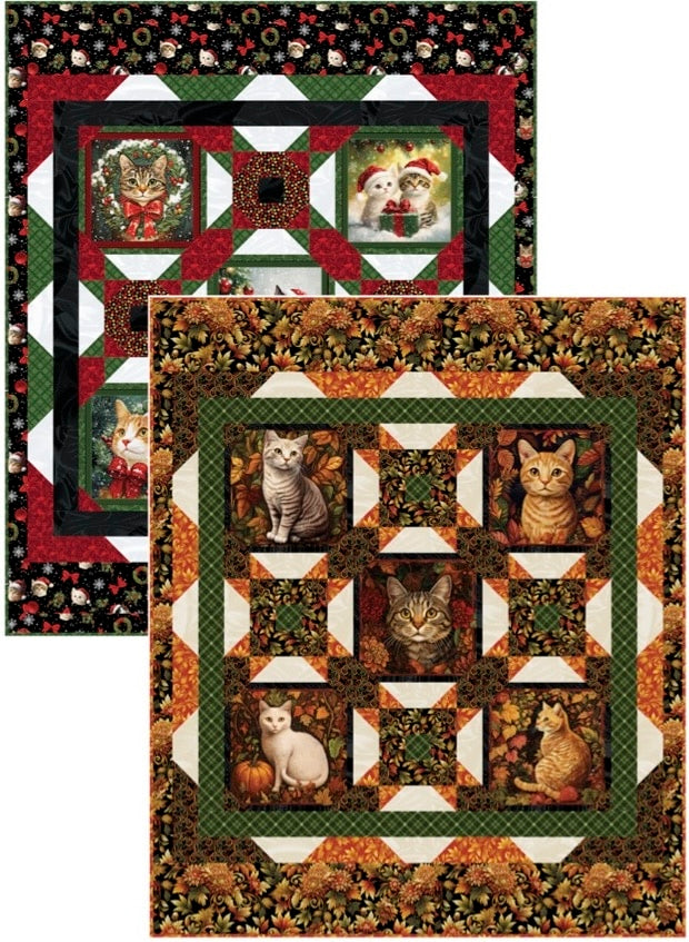 Holiday Purrs Downloadable Pattern by Pine Tree Country Quilts