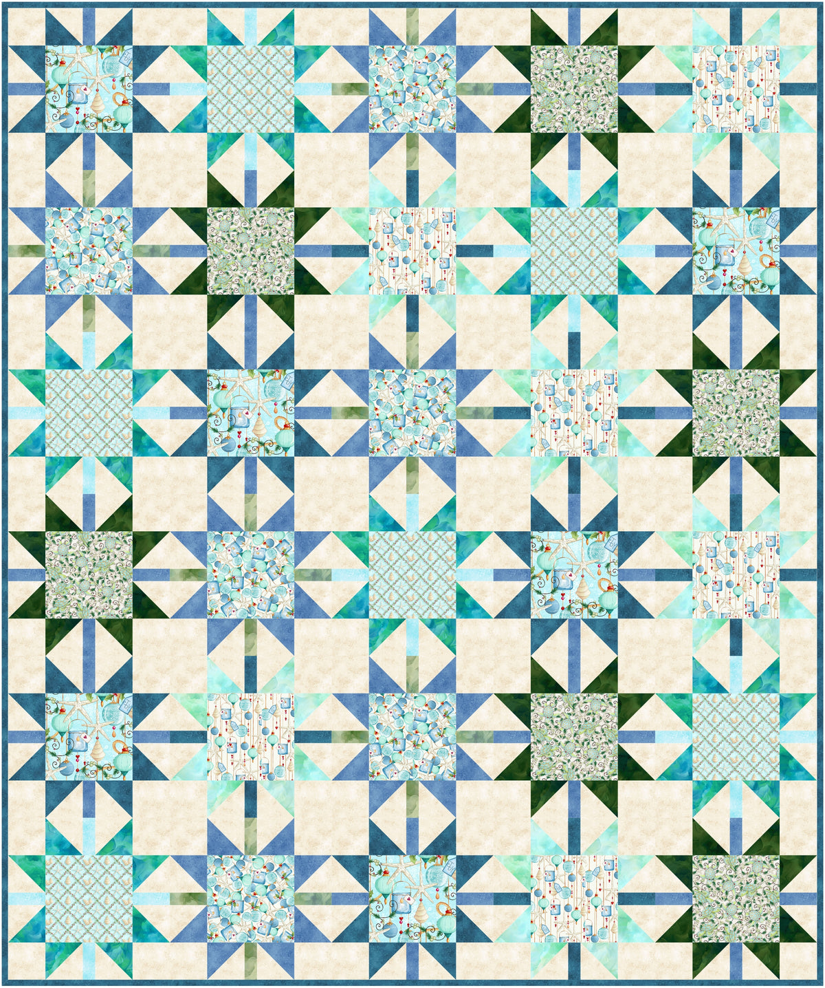 Holiday Shore Stars Downloadable Pattern by Needle In A Hayes Stack