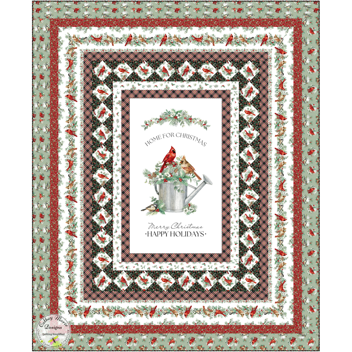 Home For Christmas Downloadable Pattern by Cathey Marie Designs