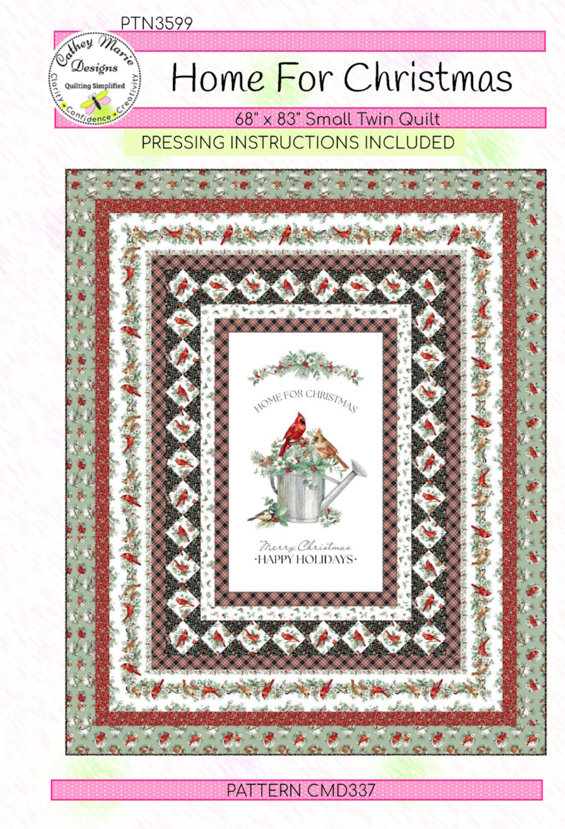 Home For Christmas Downloadable Pattern by Cathey Marie Designs