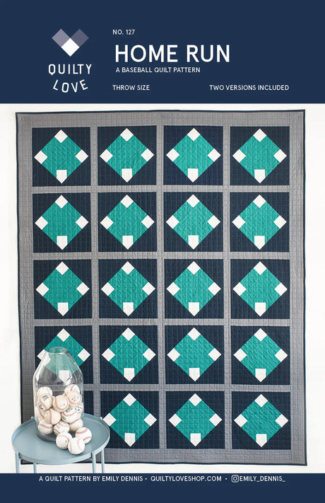 Home Run Quilt Pattern by Quilty Love
