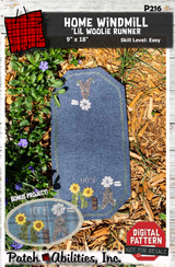 Home Windmill 'lil Woolie Runner Downloadable Pattern by Patch Abilities - Patterns