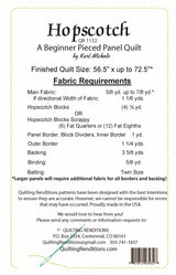 Back of the Hopscotch Downloadable Pattern by Quilting Renditions