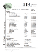 Hosta Block of the Month (BOM) Quilt Pattern