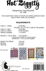 Back of the Hot Ziggity Downloadable Pattern by Black Cat Creations