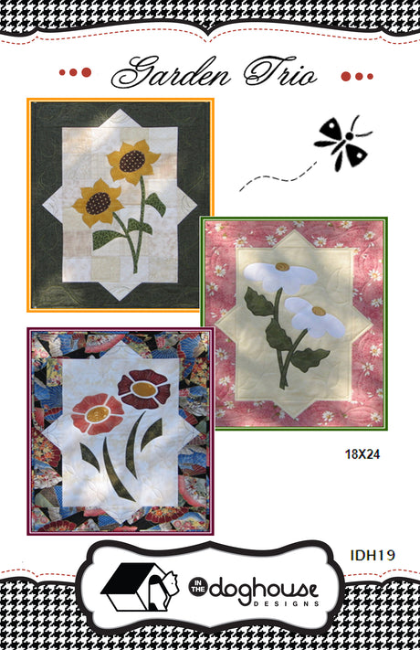 Garden Trio Quilt Pattern by In The Doghouse Designs