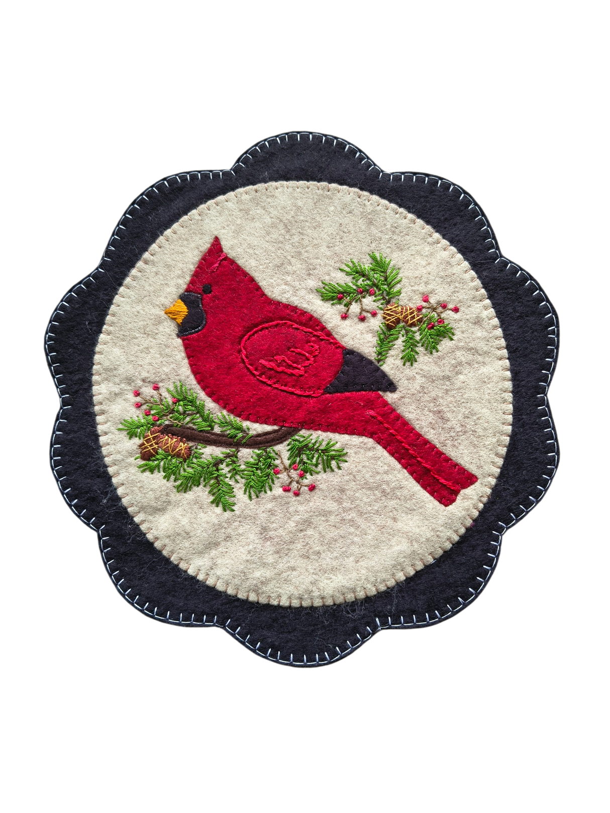 Cardinal Mat Downloadable Pattern by Rachels of Greenfield