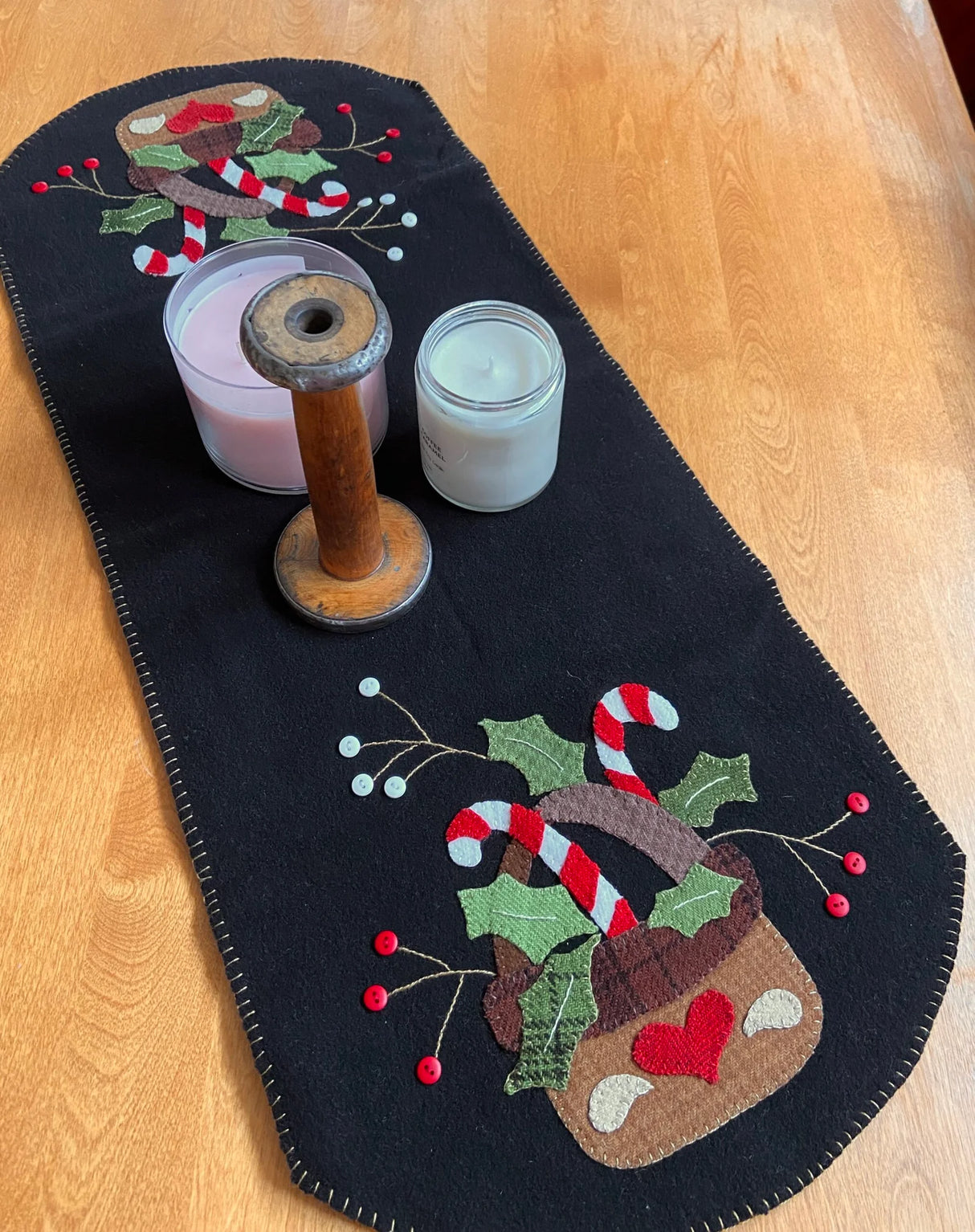 Candy Canes & Holly Pattern by Upper Canada Quiltworks