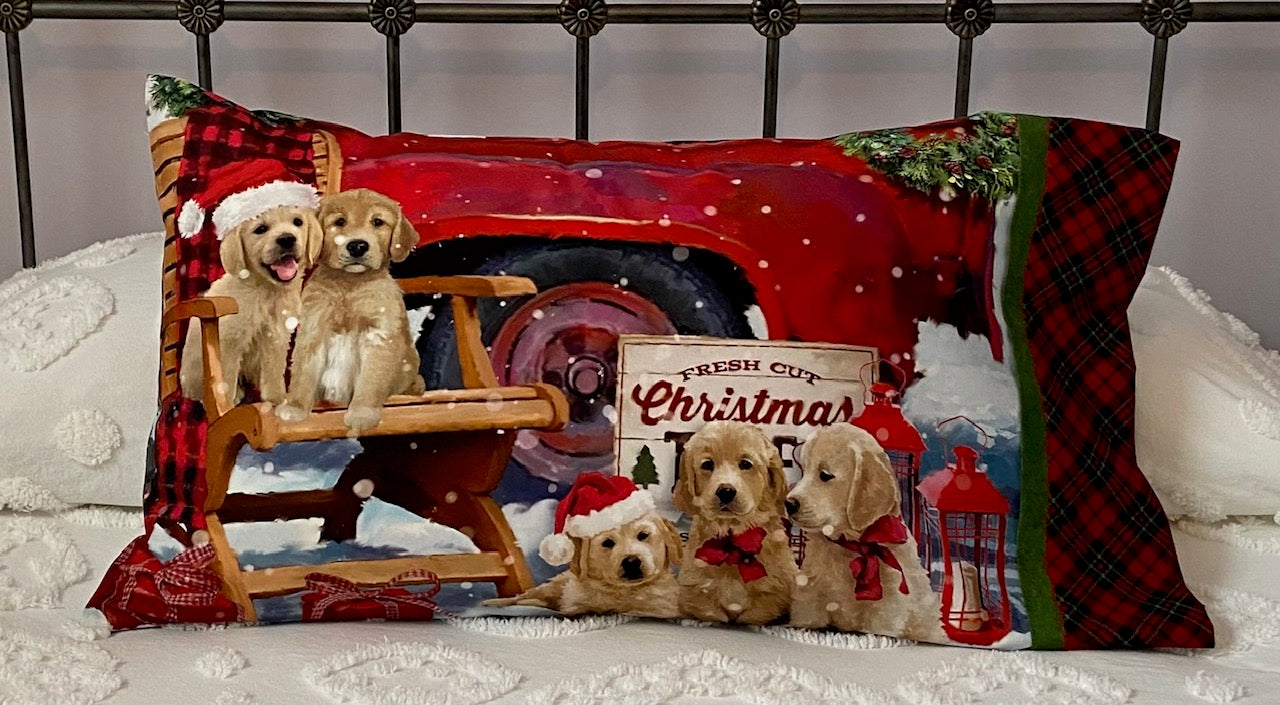 Pillowcases from Panels Christmas Book Downloadable Pattern Quilting