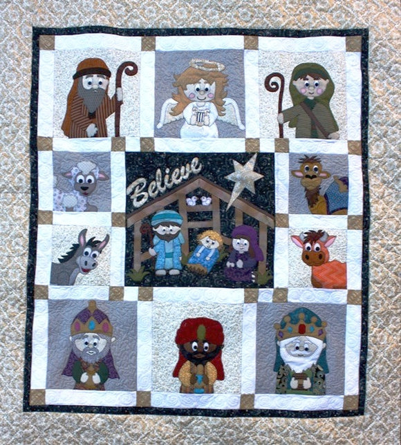 Believe Quilt Pattern by Quilture Nativity scenes