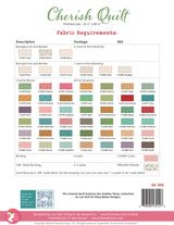 Back of the Cherish Quilt Pattern by Its Sew Emma