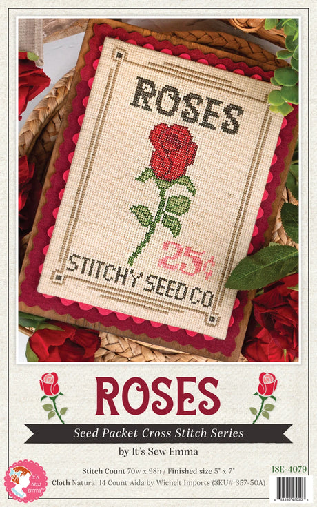 June - Roses Cross Stitch Pattern by Its Sew Emma