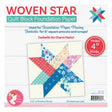 4in Woven Star Quilt Block Foundation Papers by Its Sew Emma