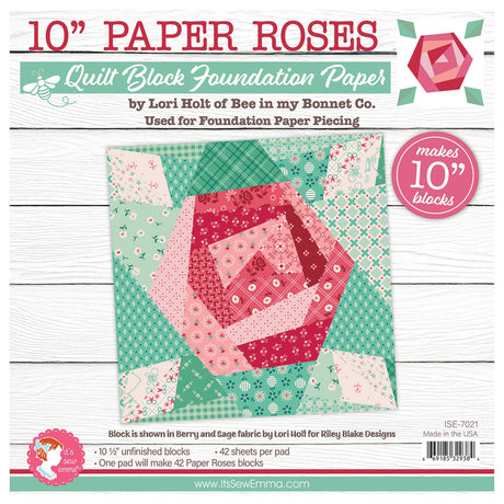 Paper Roses 10in Foundation Paper Pad by It's Sew Emma