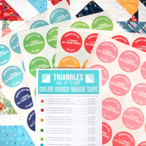 Triangles On A Roll Color Coded Washi Tape
