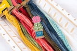 Back of the Quilty Flower Enamel Needle Minder Quilt Pattern by It's Sew Emma
