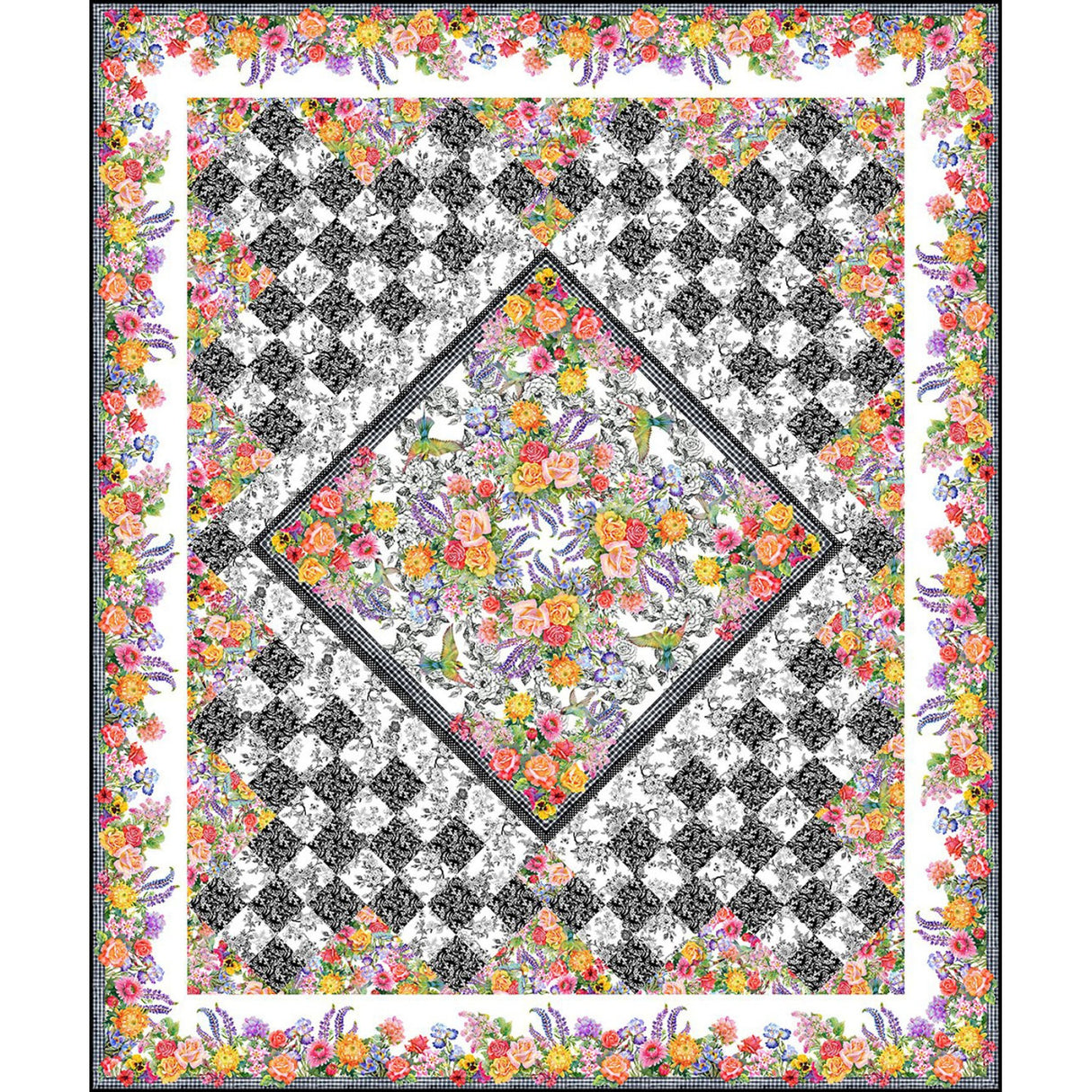 Decoupage Panel Quilt Pattern by In The Beginning Fabrics