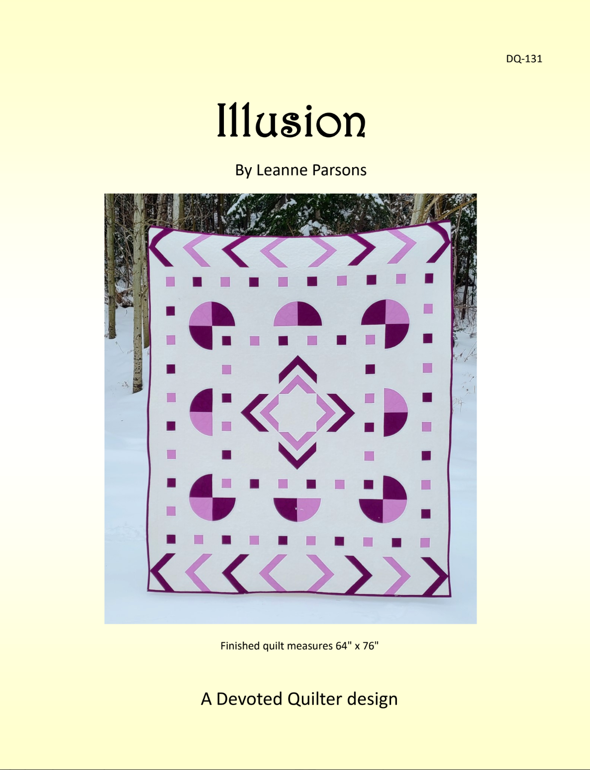 Illusion Downloadable Pattern by Devoted Quilter