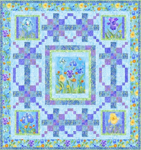 Iris Chain Downloadable Pattern by Pine Tree Country Quilts