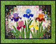 "Iris Garden" Watercolor Quilt Kit by Whims Watercolor Quilt Kits