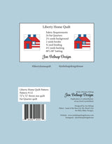 Back of the Liberty Home Quilt Pattern by Jen Belnap Design House