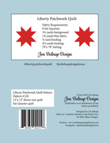 Back of the Liberty Patchwork Quilt Pattern by Jen Belnap Design House