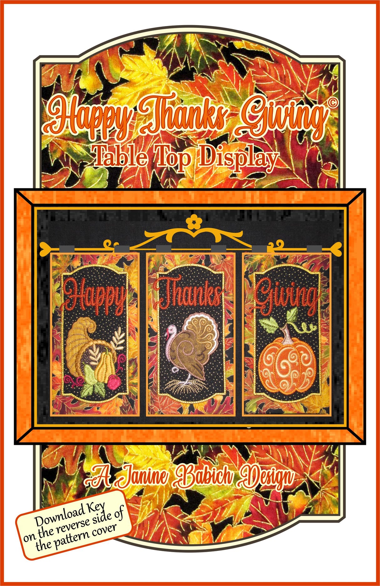 Happy Thanks Giving Table Downloadable Pattern by Janine Babich Designs