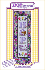 HOP Into Spring Wall Hanging Quilt Pattern by Janine Babich Designs