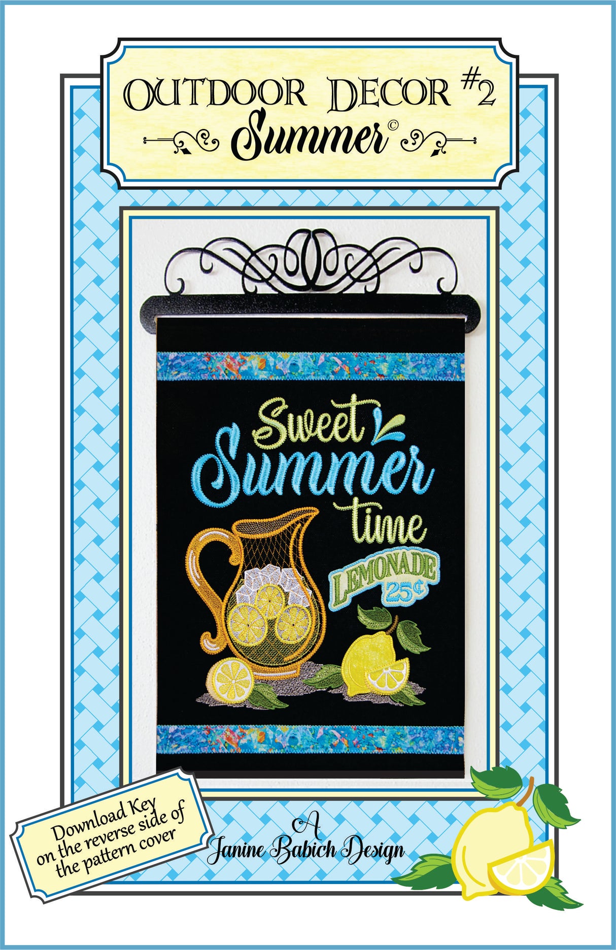 Outdoor Decor #2 Summer Downloadable Pattern by Janine Babich Designs