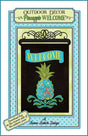 Outdoor Decor #5 PIneapple Welcome Pattern - Janine Babich Designs - 12.5" x 18"