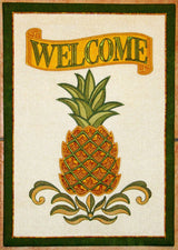 Outdoor Decor #5 PIneapple Welcome Pattern - Janine Babich Designs - 12.5" x 18"