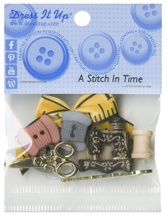Back of the A Stitch In Time Button Pack Buttons by Dress It Up